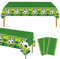 3 Stück Tischdecke Fußball, Wasserdicht Fußballdruck Rechteck Tischdecke für Fußballparty Jungen Geburtstagsparty(220 x130 cm)
