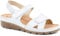 Pavers Ladies Dual Fit Sandals - Cushioned Footbed Lightweight Wedge Easy Fastening Summer Sandals for Women Comfortable for All Day Wear - Size 3/36