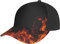 LOUJIN Flamme Schwarz Hintergrund Feuer Baseball Hut für Männer Frauen Hip Hop Caps Schwarz Snapback Hüte Papa Trucker Cap Flamme Schwarz Hintergrund Feuer, #979, M/Einheitsgröße