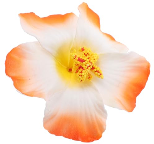 Angoily 1 STK Hawaiianische Blumendekorationen Künstliche Blumen Sommer Gastgeschenke Haar Kunstblumen Sommer Hawaii Blumen Hawaii Blumenköpfe Für Dekoration Hibiskus Bankett Strauß