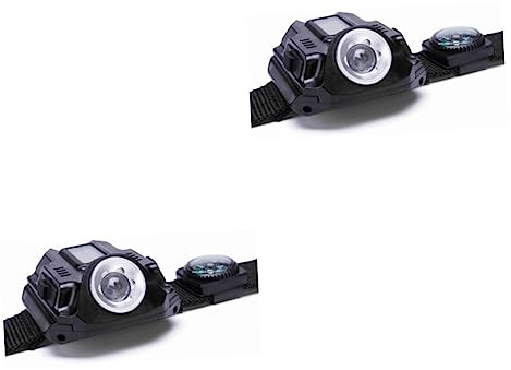 VANZACK 2 Pièces Lampes De Poche Mini Lunettes Pour Poupées Plancher Barrière D'Eau Verre Craquelé Bol Rond Lampe De Poche Extérieure Lampe De Poche Extérieure
