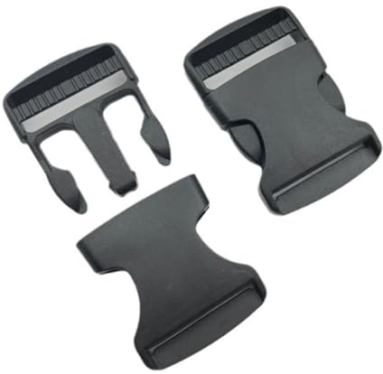 Comforty Schnellverschluss Schnallen, Klickverschluss Schwarz für Beckengurt, Ersatzschnalle, Rucksackgurte