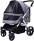 Haustier-Buggys für große Hunde, Reise-Buggy, Katzen-Buggy, Kinderwagen, Haustier-Buggy für Hunde und Katzen, atmungsaktives Oxford-Stoff, Kinderwagen aus Aluminiumlegierung (dunkelgrau) (dunkelgrau