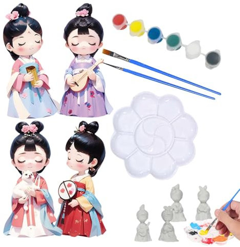 Plaster Painting Kit - Paint Your Own Statues - Arts and Crafts Activity, Plaster Craft Drawing Toys for Boys Girls