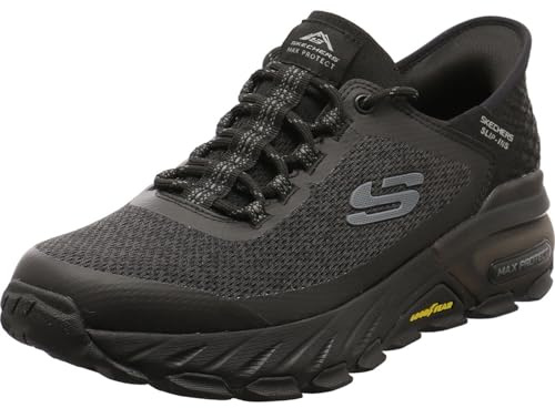 Skechers Max Protect - Assembly Herren Sneaker Low Textil/Synthetik schwarz schwarz