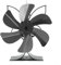 Ventilador de estufa diseñado para mejorar el flujo de aire de estufas de leña y carbón con 6 cuchillas