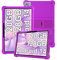 Custodia in silicone per tablet WHITEDEER C10 da 10, copertura completa, antiurto, antigraffio, supporto regolabile e cover in morbido silicone, viola