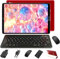 SUAAT 2025 Tablet Android da 10 pollici 4GB RAM + 64GB ROM | 8000mAh | Doppia fotocamera 5 + 8 Megapixel | Bluetooth | WiFi | MicroSD 4-256 GB, Rosso
