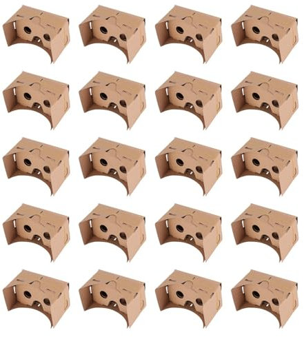 Goufride 20Stück 6 Brillenhartfaserplatte DIY 3D Vr der Virtuellen Realität für -Pappe