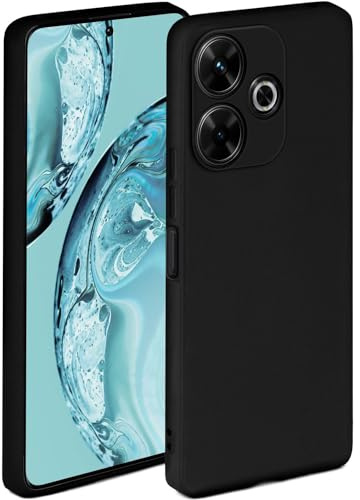 ONEFLOW Soft Case für Redmi 13 Hülle aus Silikon mit Kameraschutz, Silikonhülle mit erhöhtem Schutz fürs Display, Backcover Schutzhülle, weiche Handyhülle, Schwarz