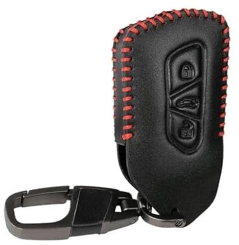 XEDLAMP Porte-clés de Voiture à 3 Boutons, for VW, Skoda, Octavia, Seat, Leon Ateca, Golf, 8, , R Mk8 GTI GTD, Porte-clés Automatique Housse de clé de Voiture