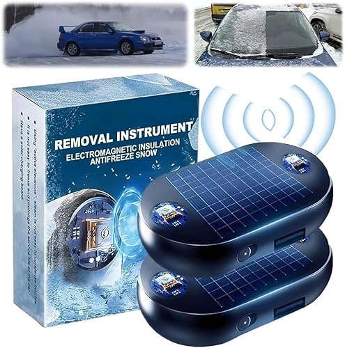 Electromagnetic Car Deicer, De Icer Spray for Car, Deicer Car Windscreen Spray, Electromagnetic Snow-Melter, Car Interference Antifreeze Device, Car Heater, Car Defroster, for Indoor & Outdoor (2PCS)
