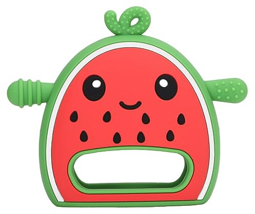 DGLDCSHUAI Beißhandschuh mit Wassermelonen-Frucht, kaubarer Handschuh für die sensorische Entwicklung von entspannenden Cartoons