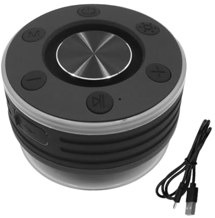 Sylen Mini inalámbrico Bluetooth ducha altavoz con ventosa FM Radios IPX7 impermeable