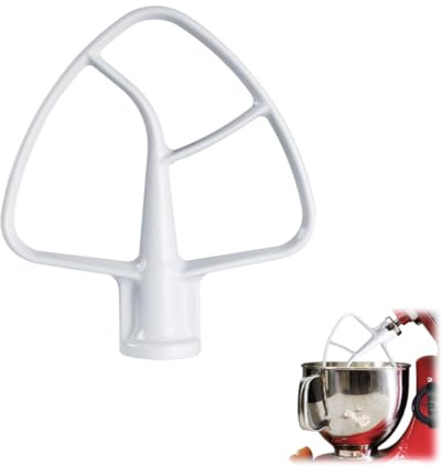 Zpeiran Coated Flat Beater,Flat Beater for 4.5-5 Quart Tilt-Head Stand Mixer,Aluminium Paddle Attachment,Paddle Attachment for Stand Mixer,Stand Mixer Accessories,Pastry Mixing Accessory