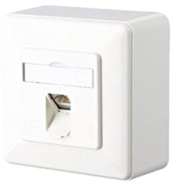 METZ CONNECT BTR E-Dat C6 8(8) AP RW Anschlußdose weiß