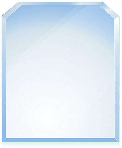 BIJON Funkenschutz-Platte mit Facettenschliff | Glasplatte Kaminofen | Kaminschutz mit ESG Sicherheitsglas | Kamin Zubehör | Kamin Glasplatte | Sechseck 120 x 100 cm | 6mm