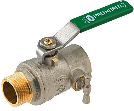 Vanne NF PRONORM Manette Poignée M/F à purge/Diam 20x27(3/4)/M/F