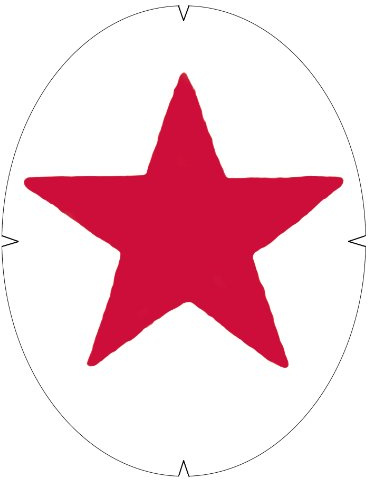Tourna Fun Star Schlägerschablone