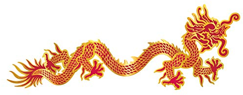 Beistle 50295 Dragon chinois Découpe articulée Papier Multicolore
