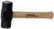 URREA Sledge Hammer - 4-Pound Steel Head Drilling Hammer with Forged Striking Head & Hickory Wood Handle - 1435G