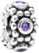 Pandora Damen-Charm 925 Sterling Silber Zirkonia violett 791122ACZ