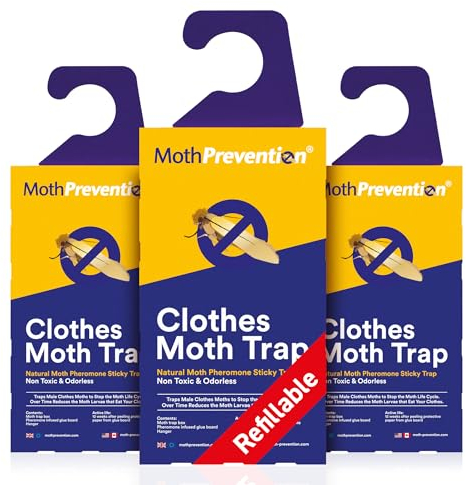 Pièges anti-mites de vêtements Moth-prevention, lots de 3
