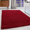 Carpettex Hochflor Teppich Wohnzimmer Shaggy Flokati Teppich Modern Einfarbig 160 x 230 cm Rot - Teppich Schlafzimmer Weich Flauschig Waschbar Teppich Küche Esszimmer - Langflor Teppiche