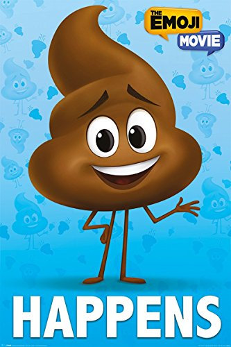 The Emoji Movie Drucken, Plastik/Glas, Mehrfarbig, 61 x 91.5cm