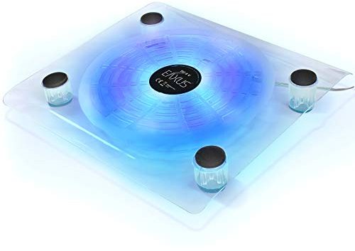 Eaxus® Refrigerador adecuado para PlayStation 4 - Soporte de ventilador LED compatible con PS4, PS4 Pro y otras consolas.