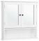 Yaheetech Double Door Bathroom Cabinet with Mirror Wall Mounted Storage Unit with Shelves, White, 13cm x 56.1cm x 58cm