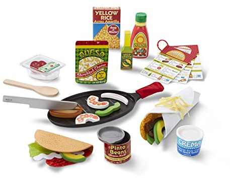 Melissa & Doug Fill & Fold Taco & Tortilla Set, 19370, mehrfarbig