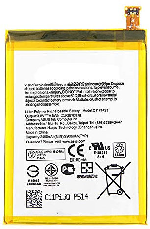 BATTERIA COMPATIBILE CON ASUS ZENFONE 2 C11P1423 ZE500CL AD ALTA CAPACITÀ 2500MAH