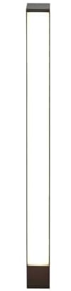Lucande LED Outdoor Lights Lirka (Modern) in Silver Made of Aluminium (1 Light Source,) from Garden, Path Bollard lamp Pillar