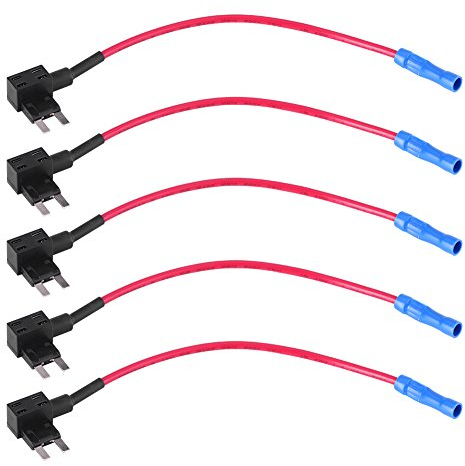 5pcs 12V voiture ajouter robinet de fusible circuit Automotive porte lame d'adaptateur circuit(Mini Type)-Siège De Fusible Voiture