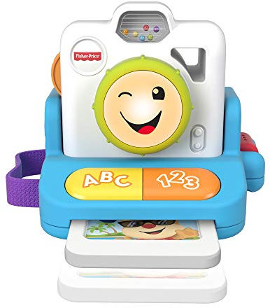 Fisher-Price Mon premier appareil photo instantané, version espagnole, 6 à 36 mois, GMX37