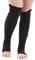 Calze a Compressione con Cerniera, Calzini medici a compressione con cerniera, Calze a compressione Calze sportive con supporto per ginocchia al polpaccio per Edema, Gonfio(S/M,nero)