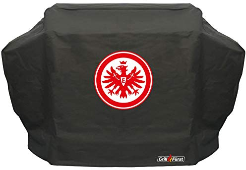 Grillfürst Grill Abdeckhaube Eintracht Frankfurt - robuste Grill-Abdeckung 172 x 67 x 123 cm, wetterfest und wasserdicht, kompatibel mit Weber Genesis II/Broil King Imperial/Napoleon Prestige