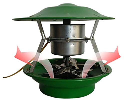QMZDXH Roof Inducida Chimenea Extractor de Humos, Evacuador de Humo de Chimenea, Aspiradora, Evacuador de Humo de Chimenea Sombrero