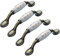BOZONLI 4 Pack Ceramic Handles, Cupboard Handles, Door Knobs Drawer Handles Cabinet Drawer Cupboard Kitchen Ceramic Pull Handle, Bronze, 96mm