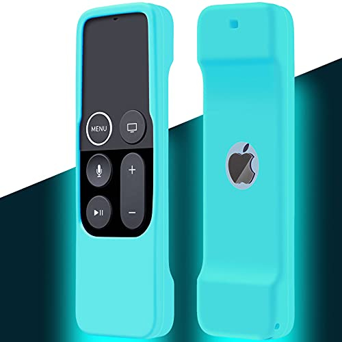 Carcasa protectora para Apple TV Siri Remote 4K (5ª) y 4ª generación, silicona con mando a distancia, color azul