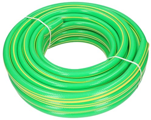 KOTARBAU®, tubo da giardino da 3/4”, 20 m, a 4 strati, verde e giallo, professionale, per innaffiare piante