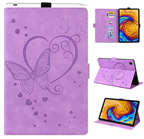 Auslbin Funda para Galaxy Tab A7 10.4 2020,Funda de Cuero PU con Función Auto-Reposo/Activación,Funda Compatible Samsung Galaxy Tab A7 10.4 Pulgadas SM-T500/T505/T507,Morado