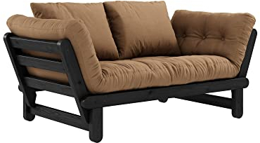 Karup Design, Beat, Schlafsofa, Gestell: Schwarz, Matratze: Mocca