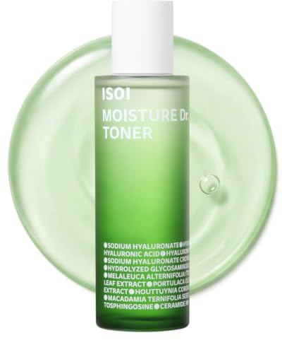 ISOI Moisture Dr. Toner – Hydrating Face Toner with Hyaluronic Acid & Ceramides, Korean Soothing Toner for Sensitive Skin, Tea Tree | K-Beauty 130 ml