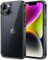 JETech Hülle für iPhone 14 6,1 Zoll, Nie Vergilbung Handyhülle Stoßfest, Schutzhülle Anti-Kratzt Transparent Rückseite (Schwarz)