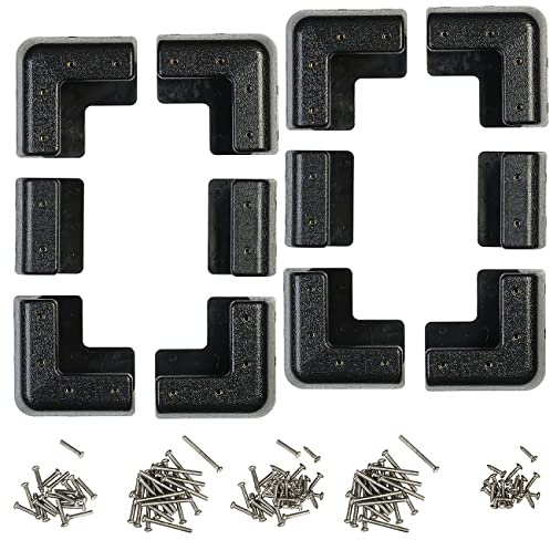 revolt Befestigung Solarpanel: 2 Montage-Sets für Solarpanels mit 18-40 mm Alu-Rahmenstärke,schwarz (Halterung Solarpanele, Halter Solar, Haltrungen für Solarplatten)