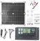 30W Solare Pannello Kit, Caricabatterie per Pannello Solare Fotovoltaico da 12V Con Linea di Ricarica 10 In 1 Controller 100A, Power Bank di Ricarica All'Aperto per Roulotte, Barca, Campeggio, Pesca