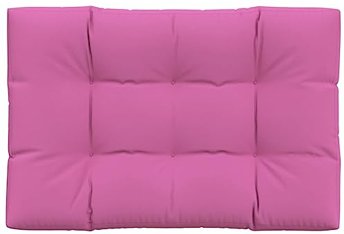 vidaXL Palettenkissen, Kissen für Gartenmöbel Hocker Sofa, Wasserabweisendes Sofakissen, Sitzkissen Palettenpolster Gartenkissen, Rosa Stoff