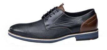 LLOYD Herren Schnürschuhe Harris, Männer Businessschuhe,Businessschuhe,Anzugschuhe,schnürung,Office,büro,Freizeit, Midnight/D.Brown, 43 EU / 9 UK